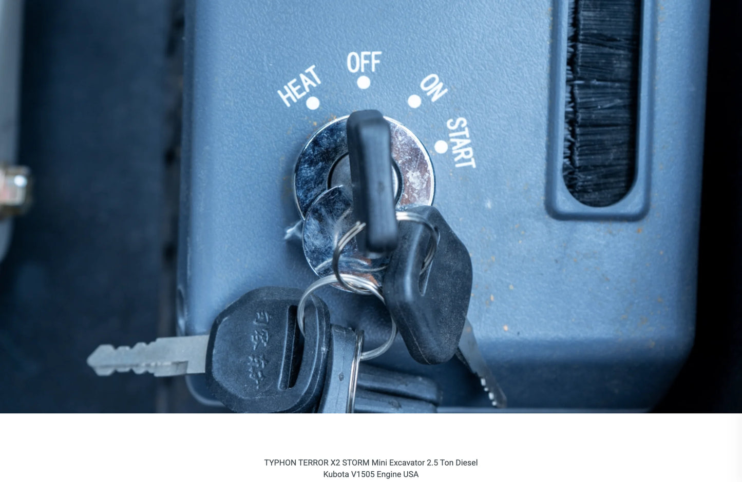 TYPHON TERROR X2 STORM Mini Excavator with Kubota V1505 Engine, 2.5 Ton, Diesel