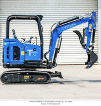 TYPHON TERROR X2 STORM Mini Excavator with Kubota V1505 Engine, 2.5 Ton, Diesel