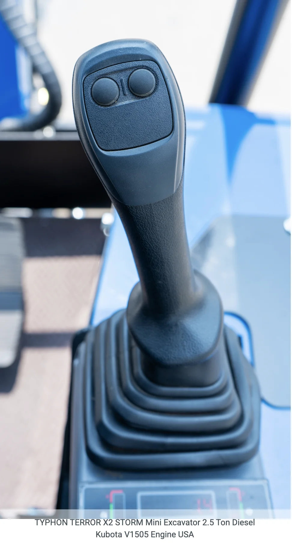 TYPHON TERROR X2 STORM Mini Excavator with Kubota V1505 Engine, 2.5 Ton, Diesel