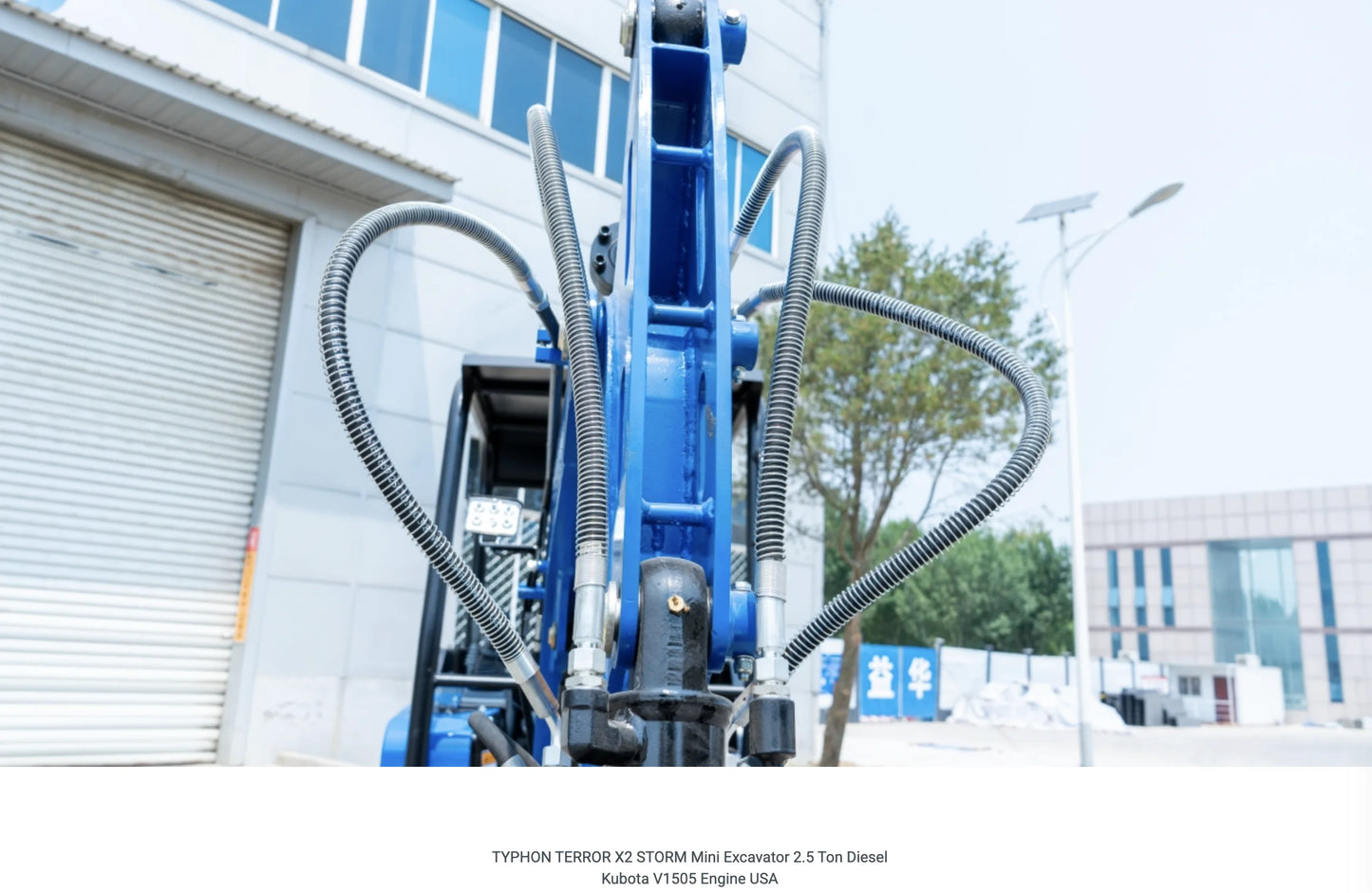 TYPHON TERROR X2 STORM Mini Excavator with Kubota V1505 Engine, 2.5 Ton, Diesel
