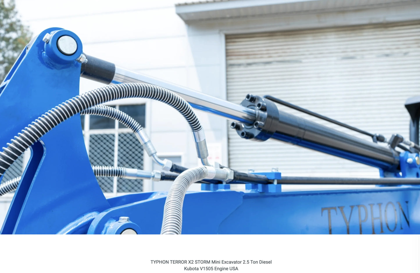TYPHON TERROR X2 STORM Mini Excavator with Kubota V1505 Engine, 2.5 Ton, Diesel