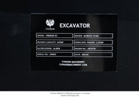 TYPHON TERROR X2 STORM Mini Excavator with Kubota V1505 Engine, 2.5 Ton, Diesel