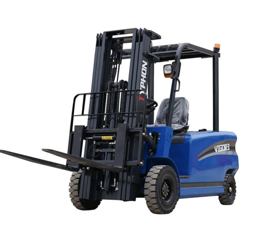 New 2025 TYPHON VIGOR 3.0 Blue Electric Forklift 3 Ton Lifter Lift Truck Jitney Hi-Lo