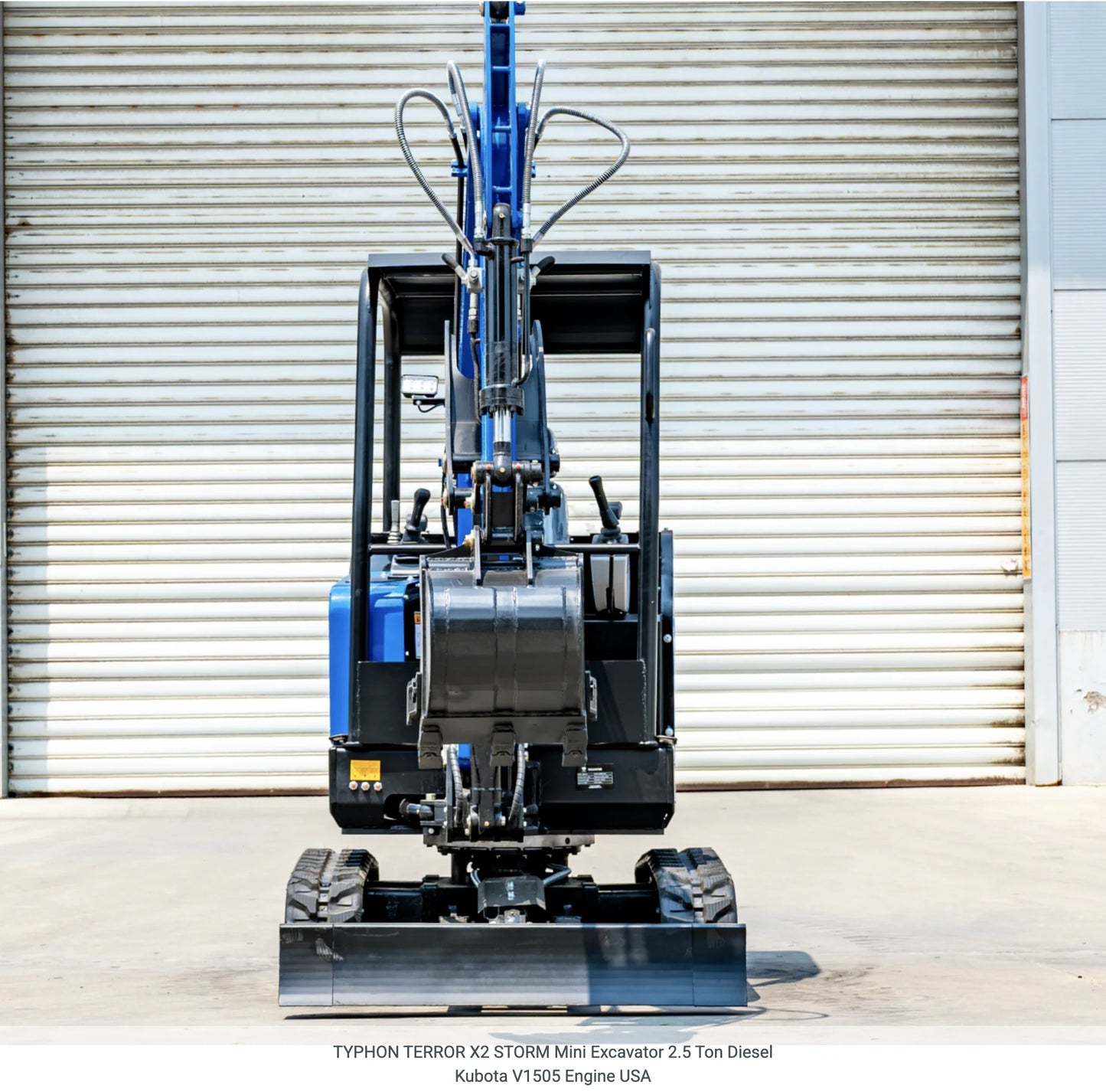 TYPHON TERROR X2 STORM Mini Excavator with Kubota V1505 Engine, 2.5 Ton, Diesel