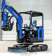 TYPHON TERROR X2 STORM Mini Excavator with Kubota V1505 Engine, 2.5 Ton, Diesel